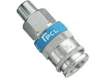 Giunto Pcl Con Filettatura Maschio 1/4", Tipo 25, Attacco Rapido"