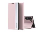 Custodia Per Samsung Galaxy S25 Fe Custodia Magnetica In Finto Cuoio Con Funzione Stand Rosa