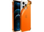 Smartphonica Iphone 12/12 Pro Custodia Trasparente In Silicone Antiurto Con Paracolpi - Arancione