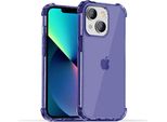 Smartphonica Iphone 13 Custodia In Silicone Antiurto Trasparente Con Paraurti - Blu Scuro