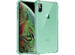 Smartphonica Iphone Xs Max Custodia In Silicone Antiurto Trasparente Con Paraurti - Verde