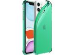 Smartphonica Iphone 11 Custodia In Silicone Antiurto Trasparente Con Paraurti - Verde