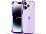 Smartphonica Iphone 14 Pro Custodia Trasparente In Silicone Antiurto Con Paraurti - Viola