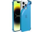 Smartphonica Iphone 14 Pro Custodia In Silicone Antiurto Trasparente Con Paraurti - Blu