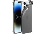 Smartphonica Iphone 14 Pro Max Custodia Trasparente In Silicone Antiurto Con Paracolpi - Nero
