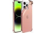 Smartphonica Iphone 14 Pro Custodia In Silicone Antiurto Trasparente Con Paraurti - Rosa Chiaro