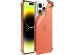 Smartphonica Iphone 14 Pro Custodia In Silicone Antiurto Trasparente Con Paraurti - Rosso
