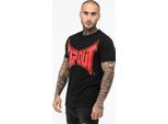 Maglietta Da Uomo Normale Passform Logo Tee Nero/Rosso 3XL Tapout