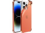 Smartphonica Iphone 14 Pro Max Custodia Trasparente In Silicone Antiurto Con Paraurti - Rosso