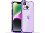 Smartphonica Iphone 14 Plus Custodia In Silicone Antiurto Trasparente Con Paraurti - Viola