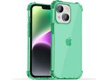 Smartphonica Iphone 14 Custodia In Silicone Antiurto Trasparente Con Paraurti - Verde