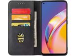 Smartphonica Oppo A94 Custodia In Ecopelle Con Chiusura Magnetica E Porta Carte A Libro - Nero