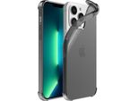 Smartphonica Iphone 13 Pro Max Custodia In Silicone Antiurto Trasparente Con Paraurti - Nero