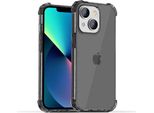 Smartphonica Iphone 13 Custodia In Silicone Antiurto Trasparente Con Paraurti - Nero