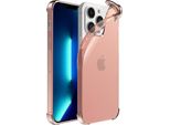Smartphonica Iphone 13 Pro Custodia In Silicone Antiurto Trasparente Con Paraurti - Rosa Chiaro