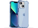 Smartphonica Iphone 13 Custodia In Silicone Antiurto Trasparente Con Paraurti - Blu