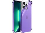 Smartphonica Iphone 13 Pro Max Custodia Trasparente In Silicone Antiurto Con Paraurti - Viola