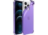 Smartphonica Iphone 12/12 Pro Custodia Trasparente In Silicone Antiurto Con Paracolpi - Viola
