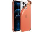 Smartphonica Iphone 12/12 Pro Custodia In Silicone Antiurto Trasparente Con Paracolpi - Rosso