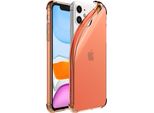 Smartphonica Iphone 11 Custodia In Silicone Antiurto Trasparente Con Paraurti - Rosso