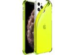 Smartphonica Iphone 11 Pro Custodia In Silicone Antiurto Trasparente Con Paraurti - Giallo Neon