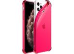 Smartphonica Iphone 11 Pro Custodia In Silicone Antiurto Trasparente Con Paracolpi - Rosa Neon