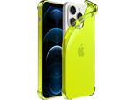 Smartphonica Iphone 12/12 Pro Custodia Trasparente In Silicone Antiurto Con Paracolpi - Giallo Neon