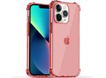 Smartphonica Iphone 11 Pro Max Custodia In Silicone Antiurto Trasparente Con Paraurti - Rosso