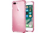 Smartphonica Iphone 7/8 Plus Custodia In Silicone Antiurto Trasparente Con Paraurti - Rosa Chiaro