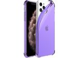 Smartphonica Iphone 11 Pro Custodia In Silicone Antiurto Trasparente Con Paraurti - Viola