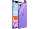 Smartphonica Iphone 11 Custodia In Silicone Antiurto Trasparente Con Paraurti - Viola