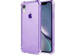 Smartphonica Iphone Xr Custodia In Silicone Antiurto Trasparente Con Paraurti - Viola