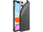Smartphonica Iphone 11 Custodia In Silicone Antiurto Trasparente Con Paracolpi - Nero