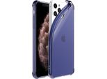 Smartphonica Iphone 11 Pro Custodia In Silicone Antiurto Trasparente Con Paraurti - Blu Scuro