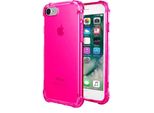 Smartphonica Custodia In Silicone Antiurto Trasparente Per Iphone 6/6S Con Paracolpi - Rosa Neon