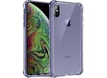 Smartphonica Iphone Xs Max Custodia In Silicone Antiurto Trasparente Con Paraurti - Blu Scuro