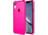 Smartphonica Iphone Xr Custodia In Silicone Antiurto Trasparente Con Paraurti - Rosa Neon
