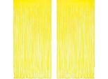2 Pezzi Tende Tinsel Giallo Glitter Sfondo Decorazione Lamine Frange Capodanno Compleanno Festa Di Nozze Decorazione Stelle Filanti Decorazione Per La Festa In Discoteca