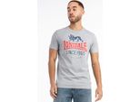 Maglietta Uomo Regular Fit Gonfirth Marl Grey/Navy/Red L Lonsdale