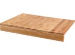 Tagliere In Bambù Con Scanalatura Per Il Succo E Bordo Di Arresto - Circa 43 X 33 Cm