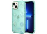 Cover Per Iphone 14 - Plastica - Custodia Rigida Guess, Cover Posteriore - Turchese