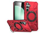 Per Samsung Galaxy A15 Magsafe Shock Magnet Ring Protettivo Copertura Del Telefono Cellulare Caso Rosso