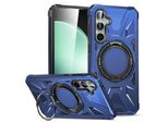 Per Samsung Galaxy A55 Magsafe Shock Magnet Ring Protettivo Copertura Del Telefono Cellulare Caso Blu Scuro