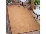 Tappeto Per Interni Ed Esterni Utilizzabile Su Entrambi I Lati Con Aspetto Sisal Dimensione Terra - 67 X 180 Cm