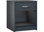 Casaria® Comodino Camera Da Letto 50X40X35Cm Comodini Con Cassetto Ripiano Tavolino Da Notte Comò Da Letto Comodini Tavolino Con Cassetto Antracite