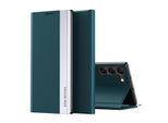 Custodia Per Samsung Galaxy S25 Custodia Magnetica In Finto Cuoio Con Funzione Stand Verde