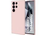 Custodia Per Samsung Galaxy S24 Custodia In Gomma Antiurto In Silicone Liquido Ultra Morbido Rosa