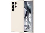 Custodia Per Samsung Galaxy S24 In Silicone Liquido Ultra Morbido, Custodia In Gomma Antiurto Bianco