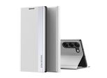 Custodia Per Samsung Galaxy S25 Fe Custodia Magnetica In Finto Cuoio Con Funzione Stand Bianco