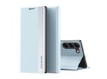 Custodia Per Samsung Galaxy S25+ Custodia Magnetica In Finto Cuoio Con Funzione Stand Blu